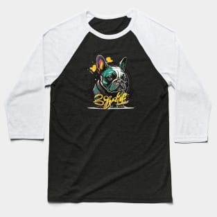 Graffiti Paint French Bulldog Creative Baseball T-Shirt